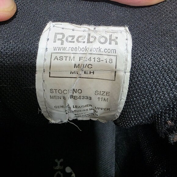 Reebok Work RB833 Men’s 11M Safety Toe Hiker Boots Brown Leather EH Slip Resista - Picture 7 of 13